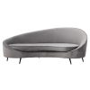 FURNITURE Premier Seating | Hasina Three Seat Grey Velvet Sofa