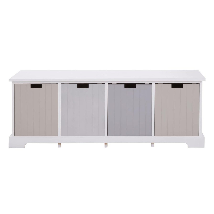 FURNITURE Premier Drawers | New England 4 Drawer Bench