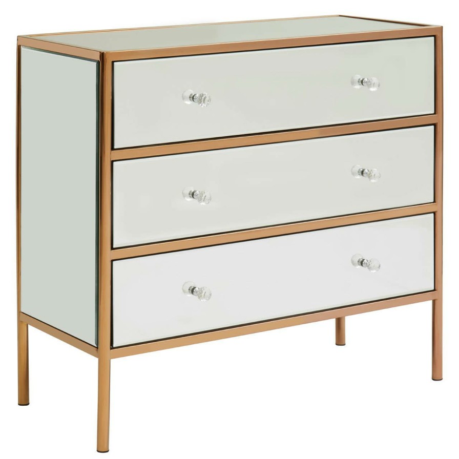 FURNITURE Fifty Five South Chest of Drawers | Goldie 3 Drawer Chest