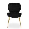 FURNITURE Premier Seating | Warton Black Velvet Dining Chair