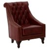 FURNITURE Fifty Five South Seating | Victor Red Leather Armchair