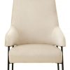 FURNITURE Fifty Five South Seating | Henia Cream Velvet Chair