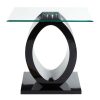 FURNITURE Premier Side Tables | Halo O Shaped Side Table With Black Base