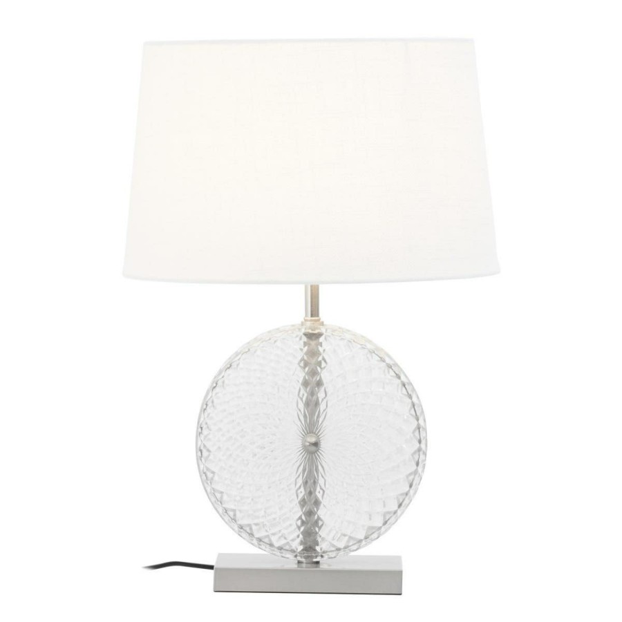 Accessories Fifty Five South Table Lamps | Zarni Glass And Brushed Chrome Table Lamp