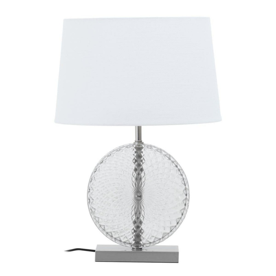 Accessories Fifty Five South Table Lamps | Zarni Glass And Brushed Chrome Table Lamp