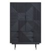 FURNITURE Fifty Five South Storage | Jakara Black Finish Wooden Cabinet