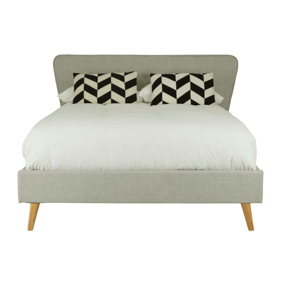 FURNITURE Premier Beds | Scandinavian Light Grey King Size Bed