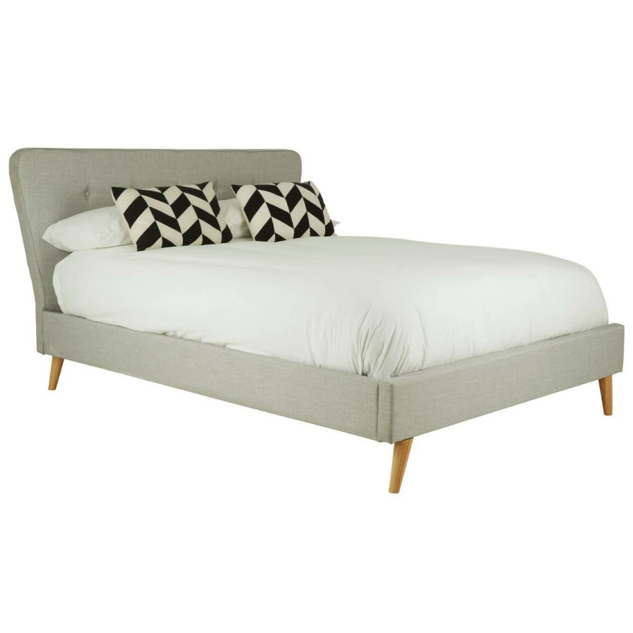 FURNITURE Premier Beds | Scandinavian Light Grey King Size Bed