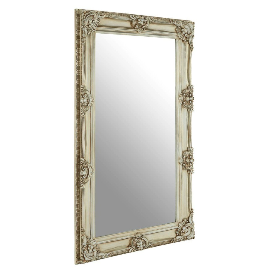 Bathe and Utility Fifty Five South Mirrors | Marseille Champagne Bead And Reel Wall Mirror