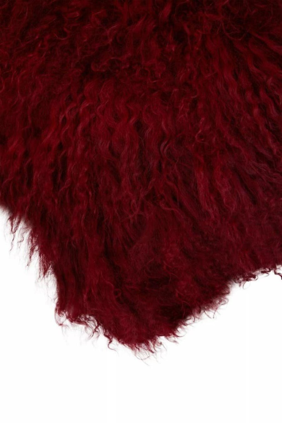 Accessories Bosie Cushions | Bosie Small Maroon Mongolian Lamb Fur Cushion