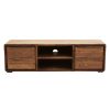 FURNITURE Fifty Five South Media and TV Units | Surati One Door Sheesham And Acacia Wood Media Unit