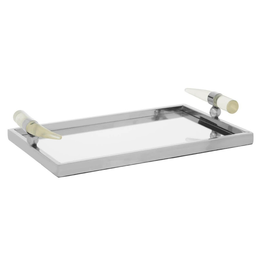 Kitchen and Dining Fifty Five South Cocktail Accessories | Herne Mirrored Tray