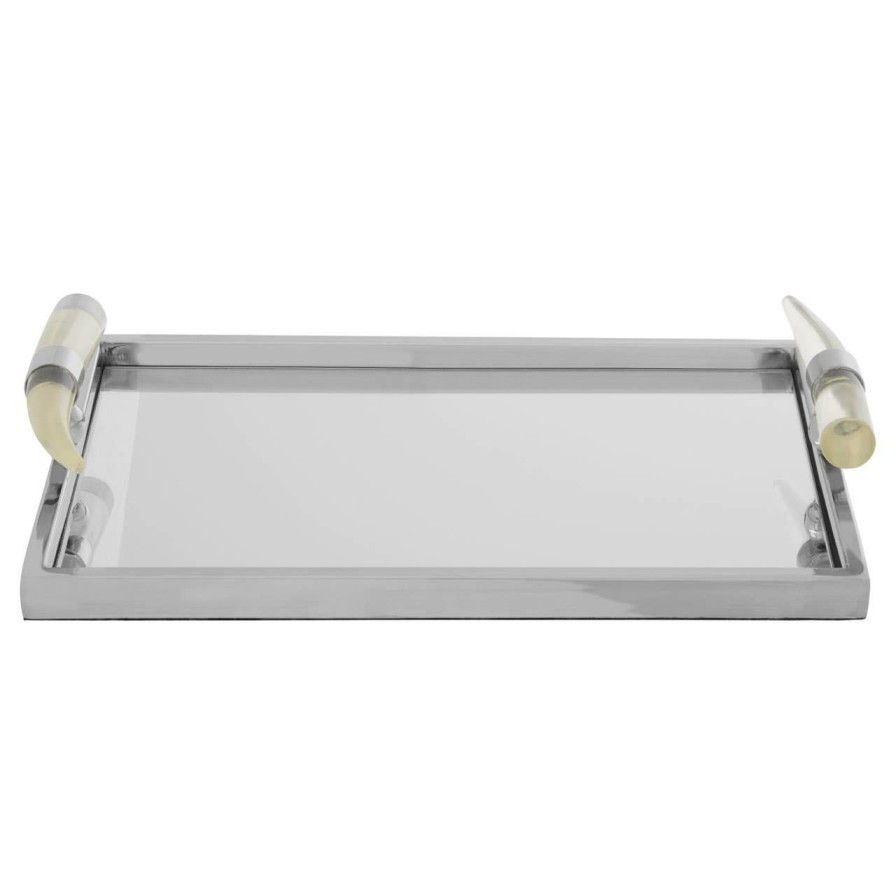 Kitchen and Dining Fifty Five South Cocktail Accessories | Herne Mirrored Tray