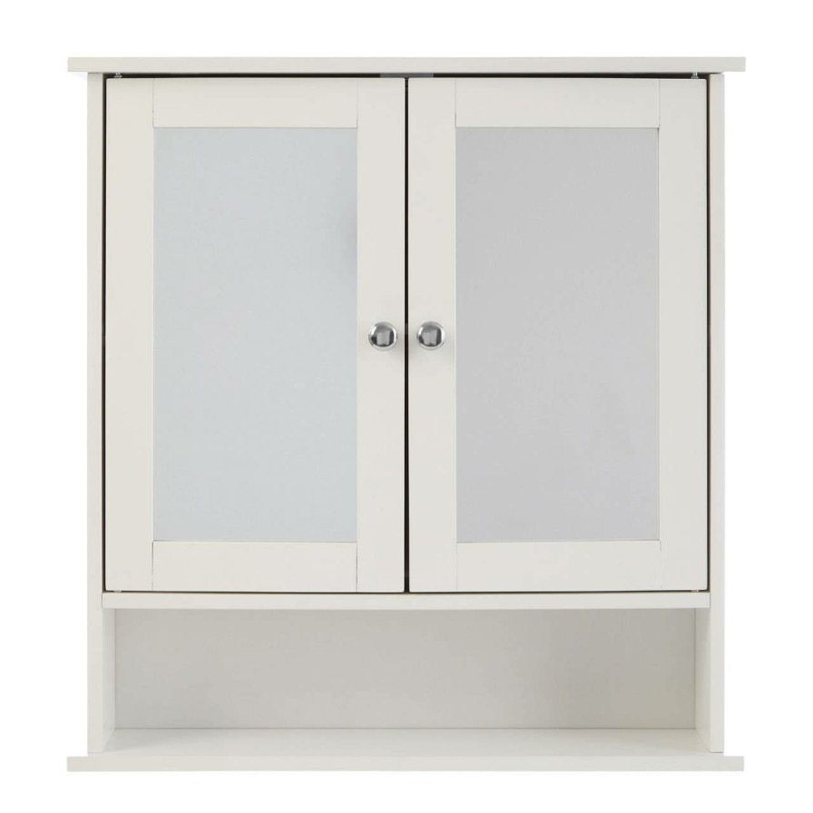 Bathe and Utility Premier Racks, Caddies and Shelf Units | Bathroom Cabinet With Mirrored Doors