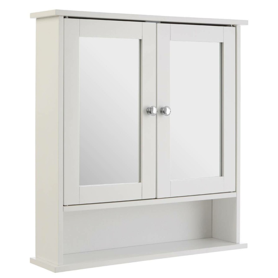 Bathe and Utility Premier Racks, Caddies and Shelf Units | Bathroom Cabinet With Mirrored Doors