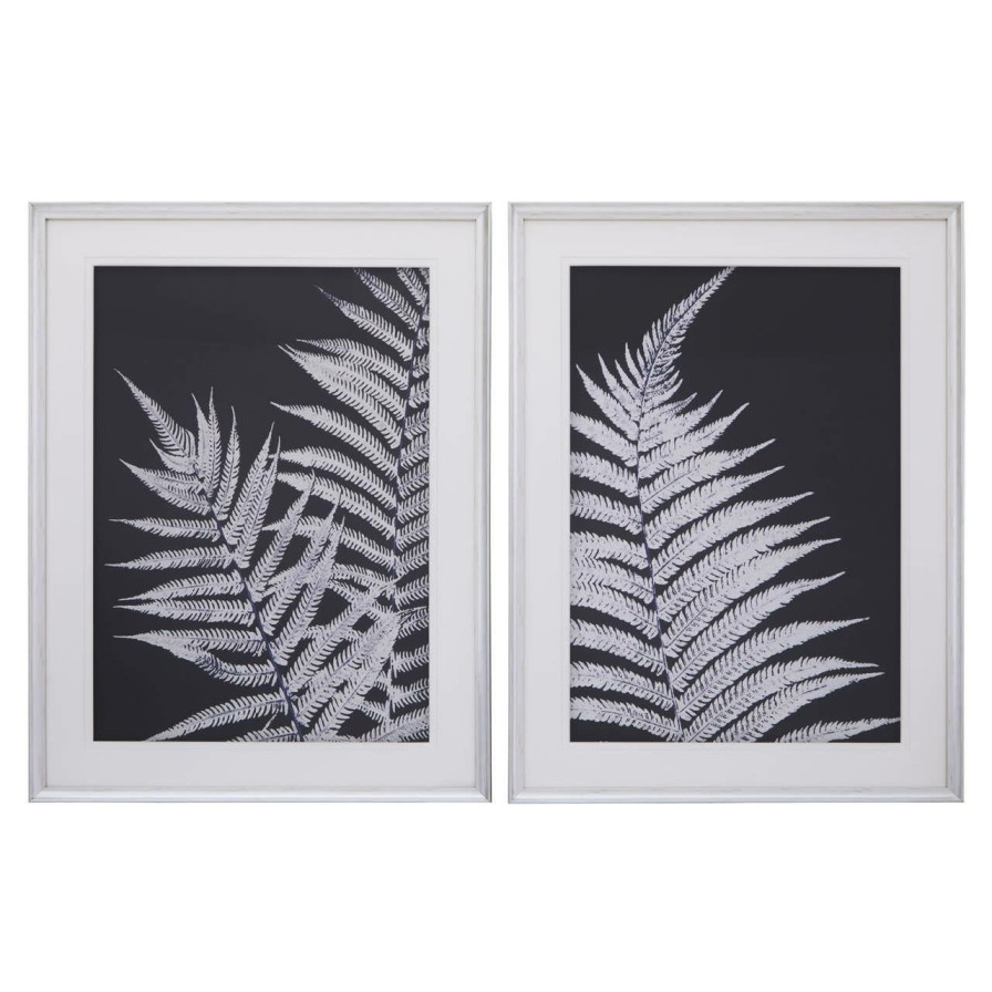 Accessories Fifty Five South Wall Art and Canvases and Hangings | Nason Set Of Two Leaf Print Wall Art