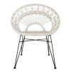 FURNITURE Fifty Five South Seating | Manado White Natural Rattan Chair