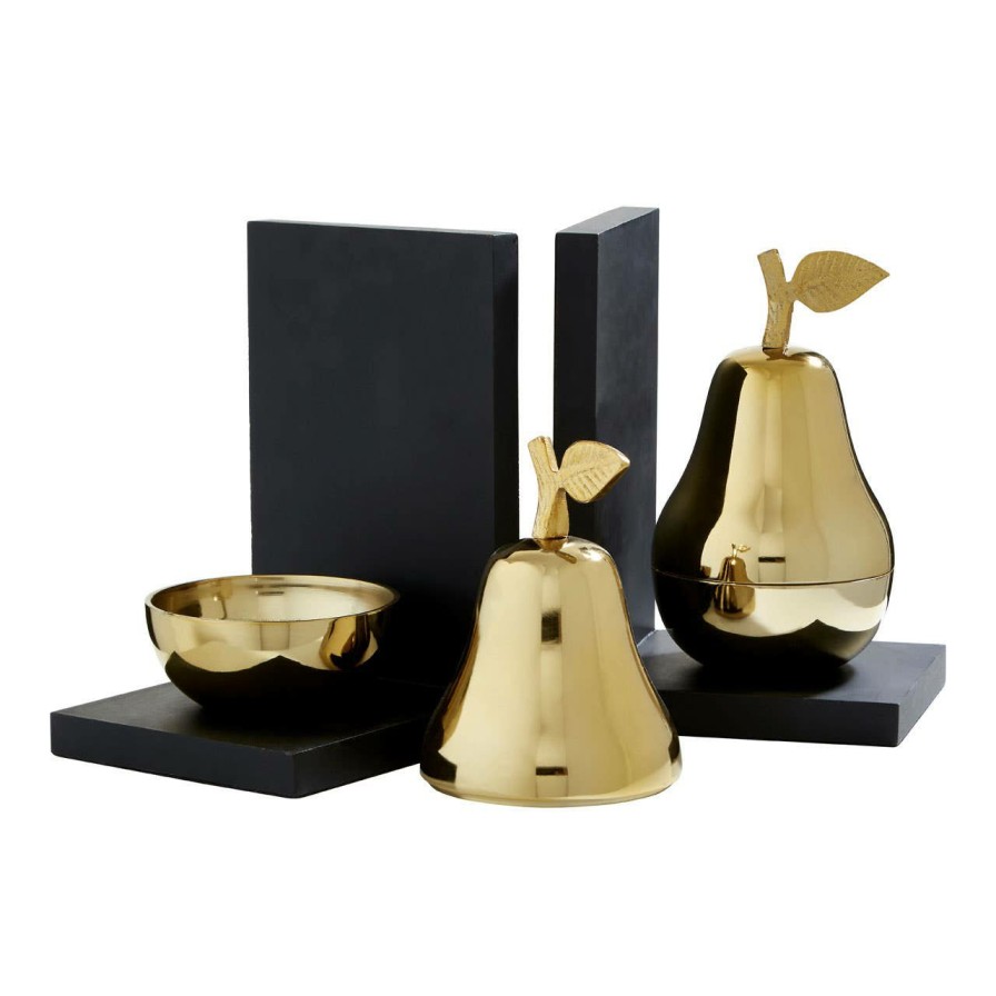 Accessories Fifty Five South Bookends | Set Of 2 Pear Bookends