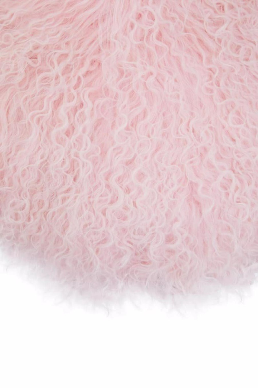 Accessories Bosie Cushions | Bosie Round Pink Fur Cushion