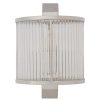 Accessories Fifty Five South Wall Lights | Salasco Glass Wall Light With Nickel Finish