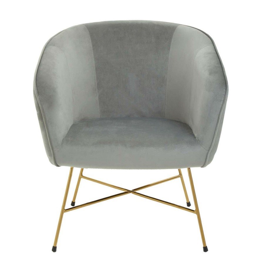 FURNITURE Premier Seating | Stockholm Grey Chair With Metal Frame