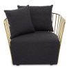 FURNITURE Fifty Five South Seating | Azalea Black Fabric Chair