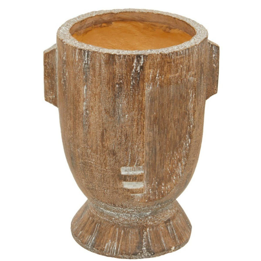 Accessories Fifty Five South Vases, Planters and Plant Stands | Darnell Small Natural Face Planter