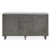 FURNITURE Fifty Five South Sideboards | Deskey Three Drawer Sideboard