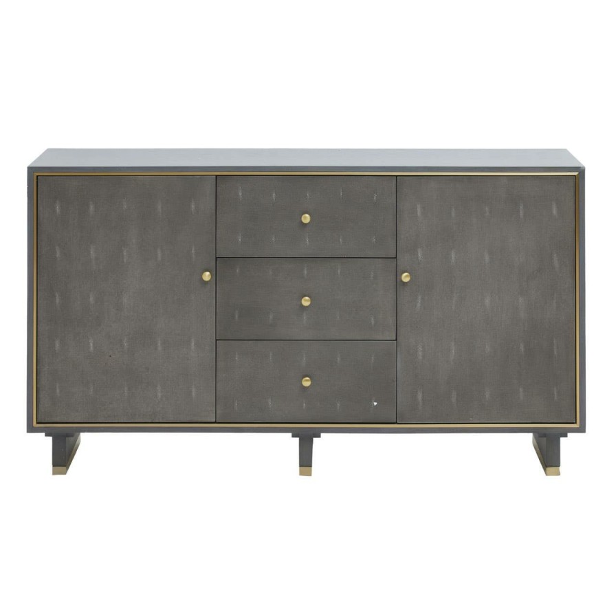 FURNITURE Fifty Five South Sideboards | Deskey Three Drawer Sideboard