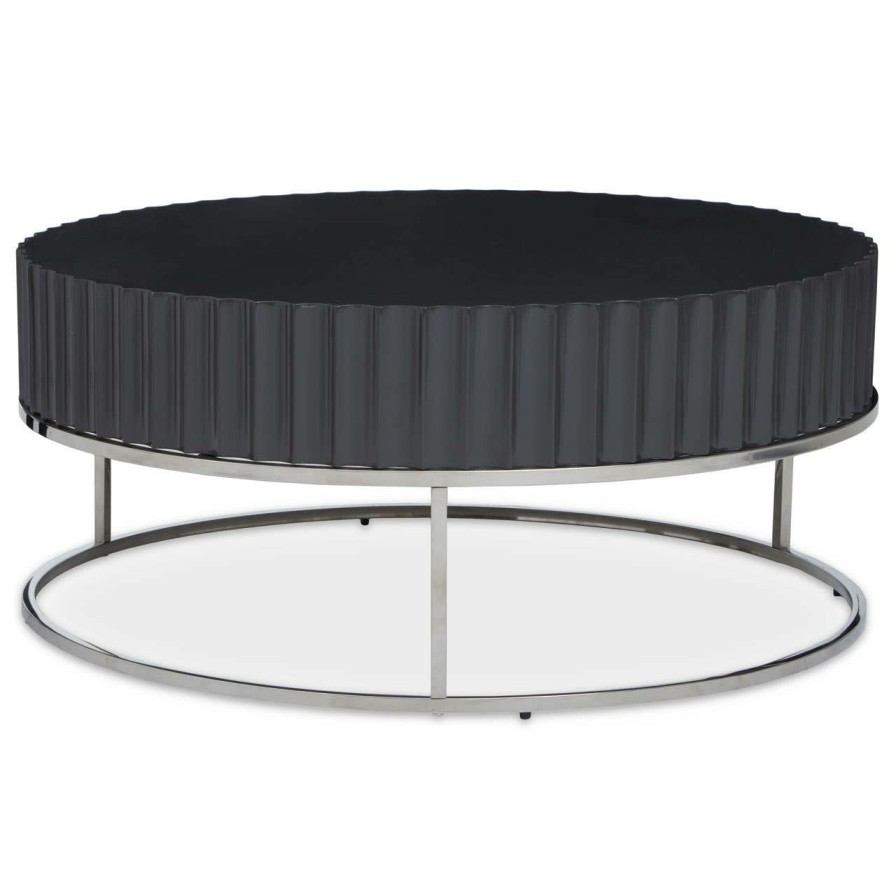 FURNITURE Fifty Five South Coffee Tables | Genoa Grey Finish Coffee Table