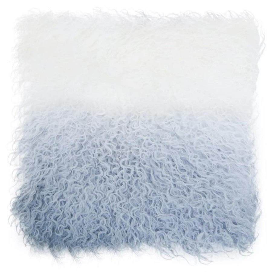 Accessories Bosie Cushions | Bosie Small Grey Ombre Mongolian Lamb Fur Cushion