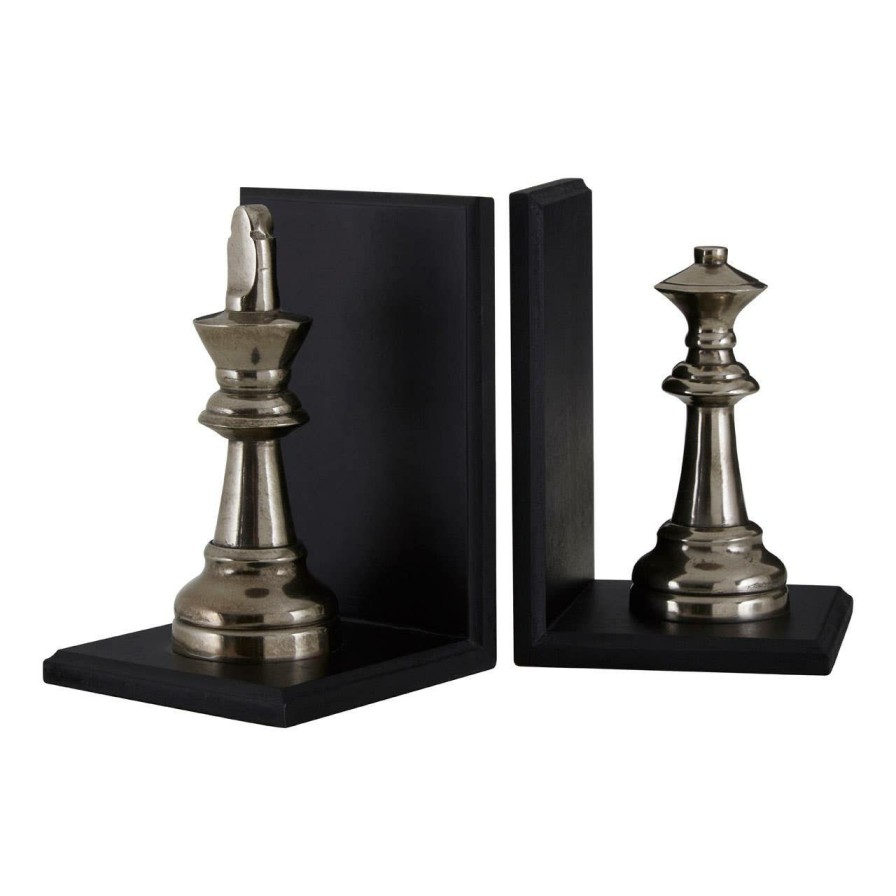 Accessories Fifty Five South Bookends | Kensington Townhouse King And Queen Chess Bookends