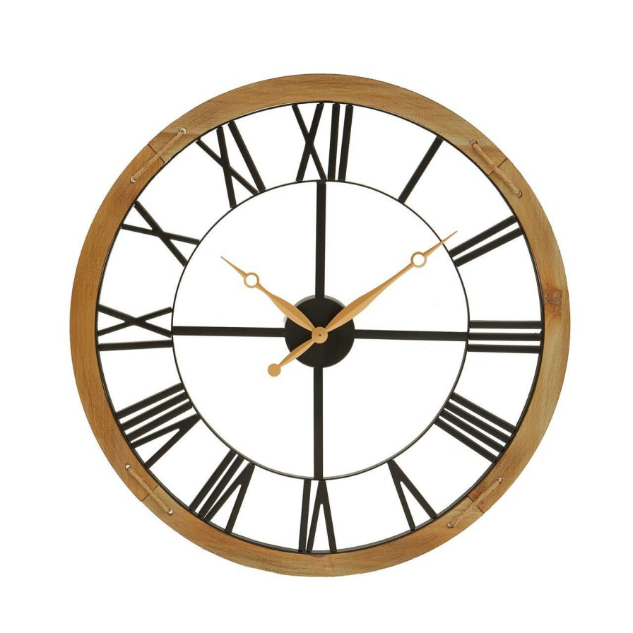 Accessories Premier Wall Clocks | Vitus Black Metal Wall Clock