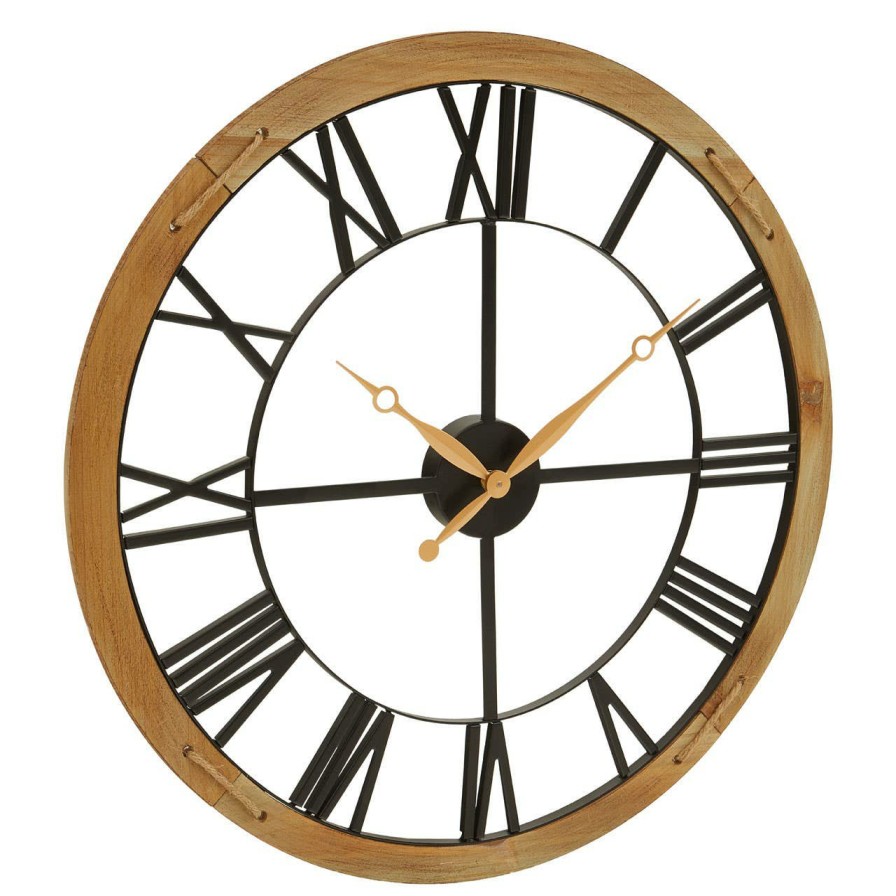 Accessories Premier Wall Clocks | Vitus Black Metal Wall Clock