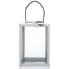 Accessories Fifty Five South Lanterns | Herber Small Silver Steel With Hair On Leather Handle Lantern