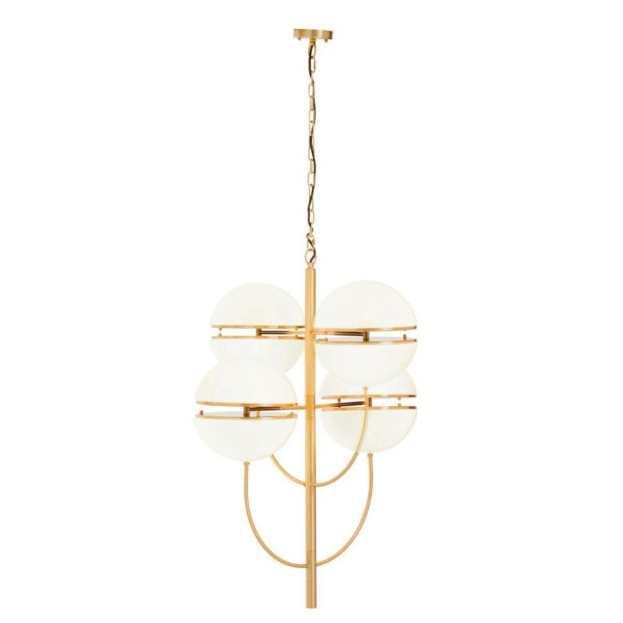 Accessories Fifty Five South Ceiling Lights | Abira Four Ball Brass Pendant Light