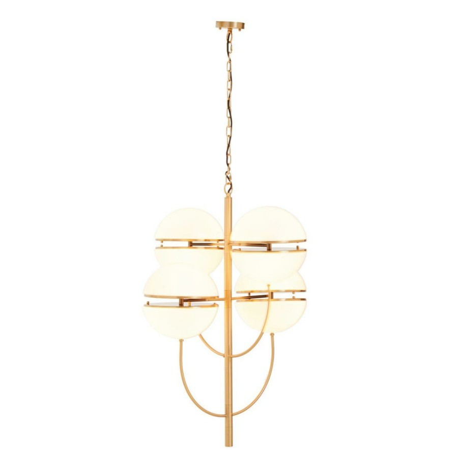 Accessories Fifty Five South Ceiling Lights | Abira Four Ball Brass Pendant Light