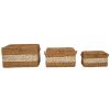 Bathe and Utility Premier Boxes, Bags and Baskets | Set Of Three Seagrass Baskets With Lids