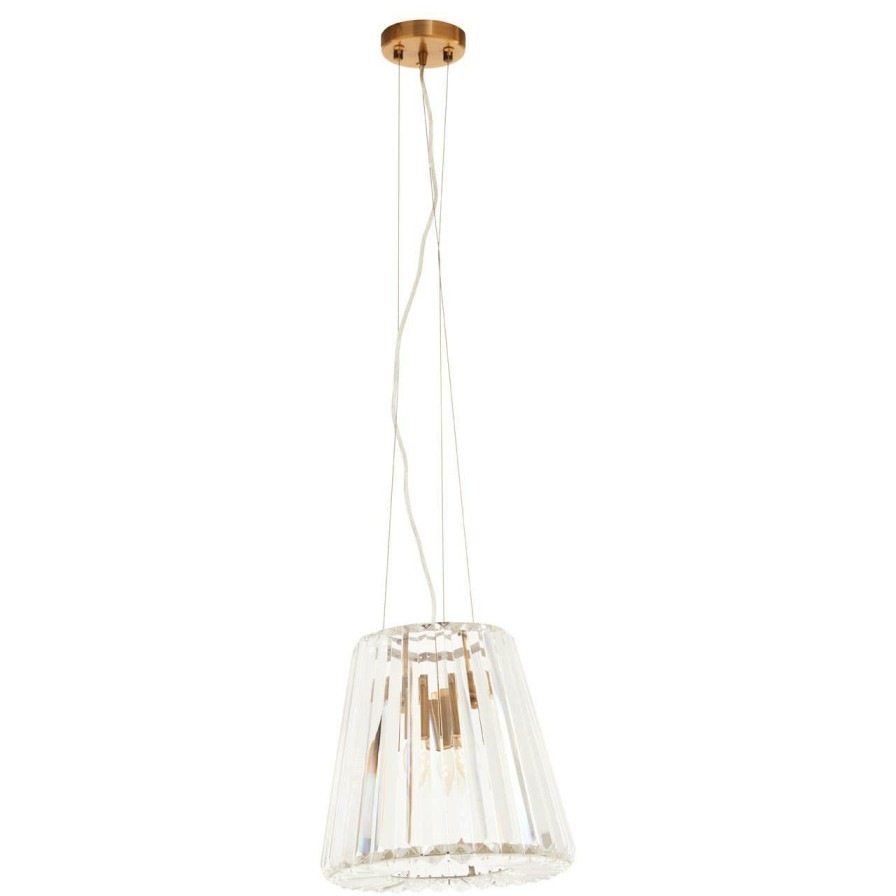 Accessories Fifty Five South Decorative Lights | Fifty Five South 3 Bulb Bronze Pendant Light