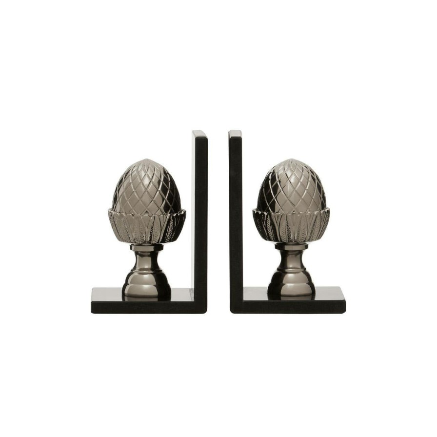 Accessories Fifty Five South Bookends | Set Of 2 Acorn Bookends