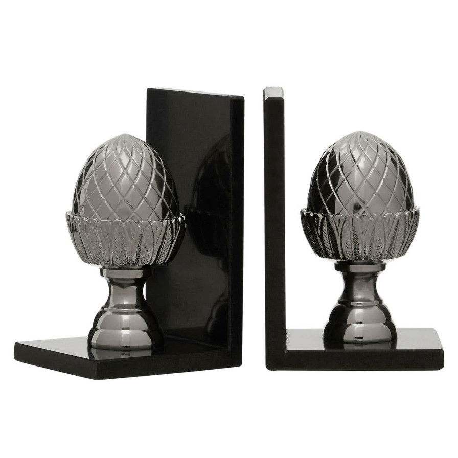 Accessories Fifty Five South Bookends | Set Of 2 Acorn Bookends