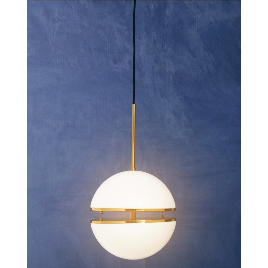 Accessories Fifty Five South Ceiling Lights | Abira Brushed Brass Pendant Light