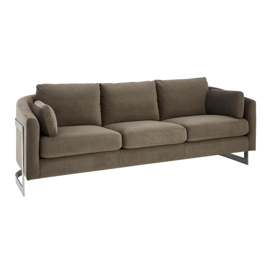 FURNITURE Fifty Five South Seating | Freda 3 Seat Grey Sofa