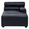 FURNITURE Fifty Five South Seating | King Left Arm Leather Chaise