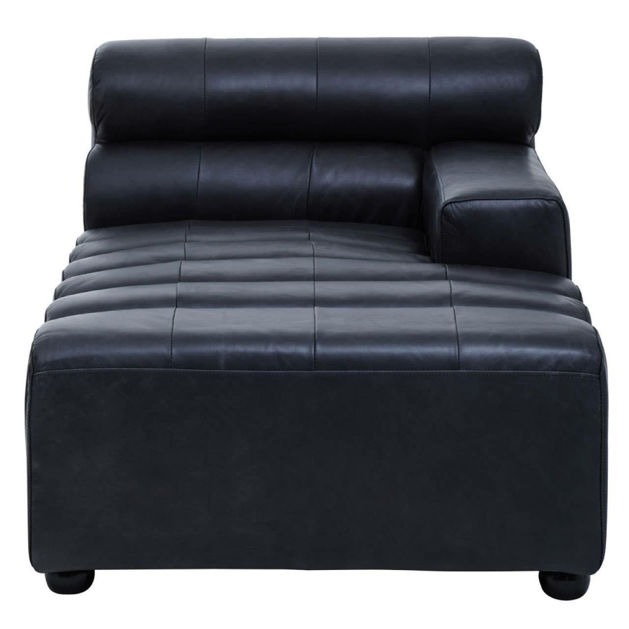 FURNITURE Fifty Five South Seating | King Left Arm Leather Chaise