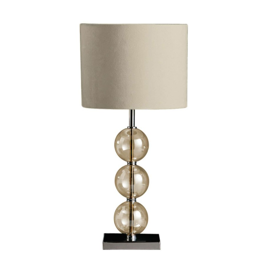 Accessories Premier Table Lamps | Mistro Cream Suede Effect Shade Table Lamp