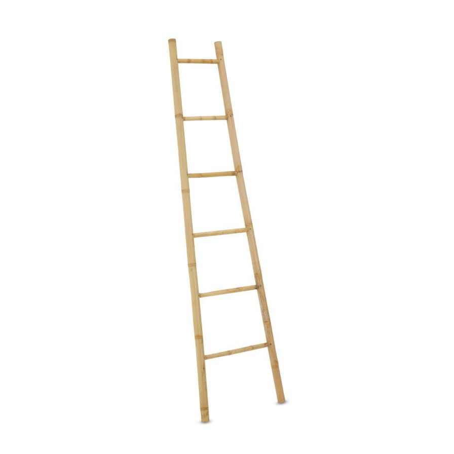 FURNITURE Fifty Five South Shelving | Babita Natural Bamboo Ladder