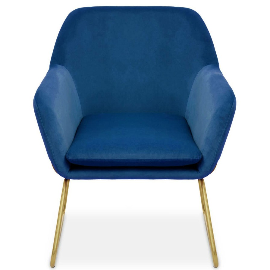 FURNITURE Premier Armchairs | Xander Midnight Velvet Armchair