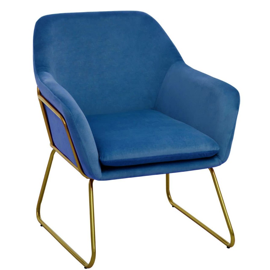 FURNITURE Premier Armchairs | Xander Midnight Velvet Armchair