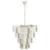 Accessories Fifty Five South Ceiling Lights | Karli Glass And Chrome Finish Prism Light With Fifteen Bulbs